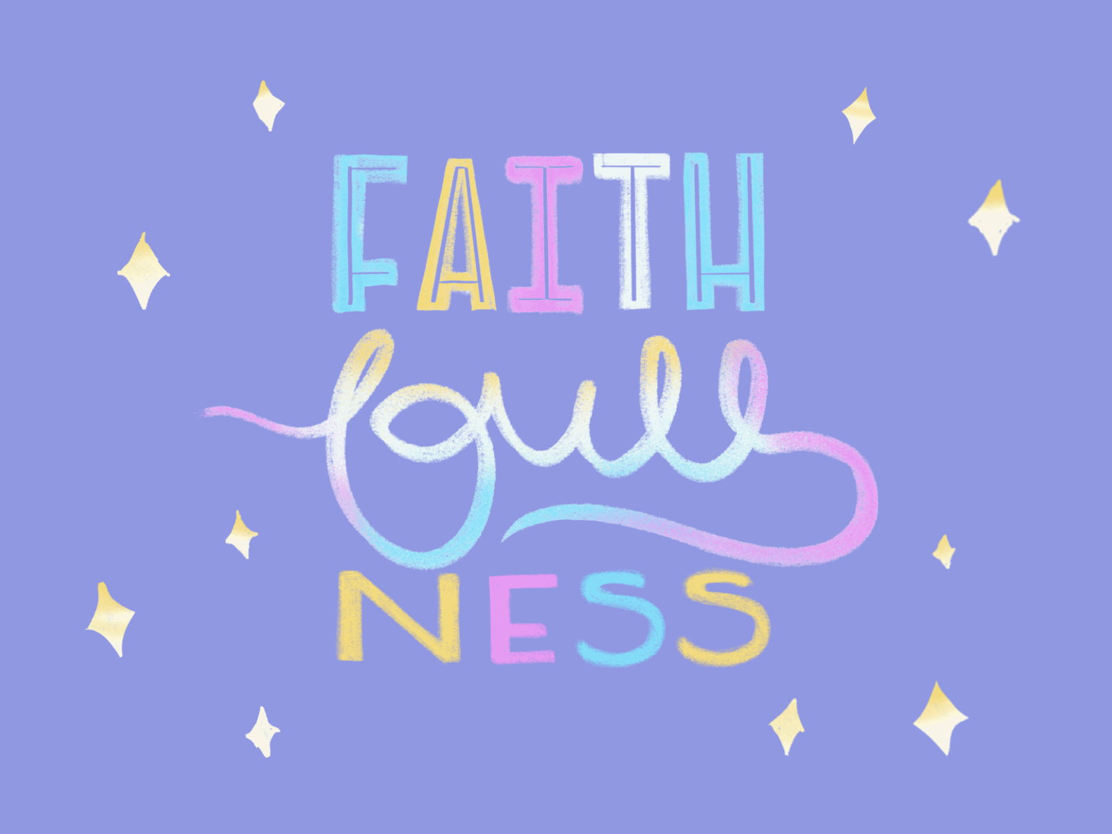 Faithfulness branding faithfulness fruitsofthespirit hand drawn handlettering illustration lettering logo typography