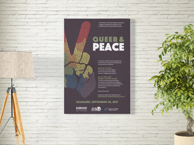 Queer & Peace branding design peace poster queer