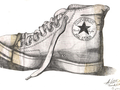 converse shoes drawing