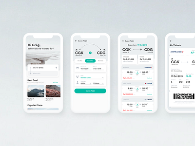 Flight Booking Concept - Mobile