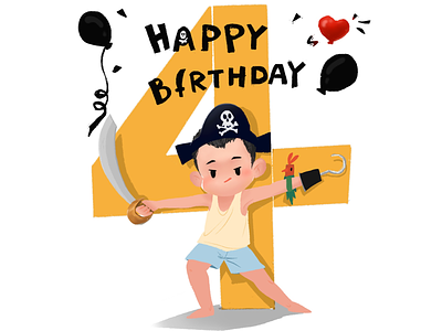 🎉Happy birthday,little pirate.