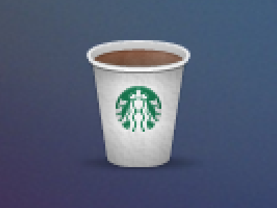 Starbucks at 300% coffee icon pixelated starbucks