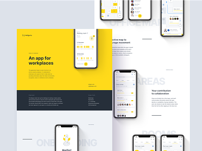World of Working - Case Study case study clean ios mobile ui modern product design ui ux yellow