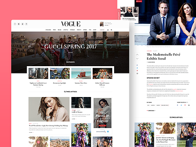 Vogue Portugal dsgn fashion layout magazine portugal redesign slovakia ui ux vogue web webdesign