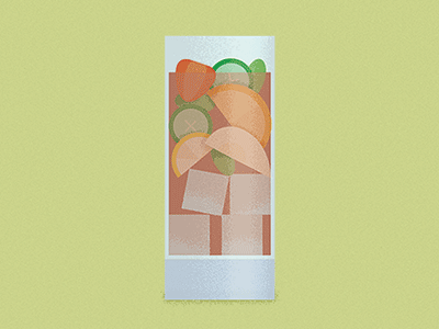 Pimms Cup drink illustration pimms