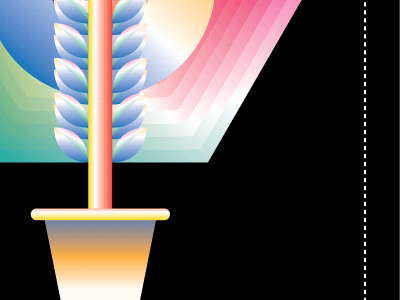 Wheat design gradient illustration vector