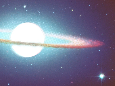 Sombrero galaxy space stars