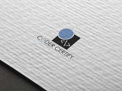 Logo Coder Certify branding design flat logo vector