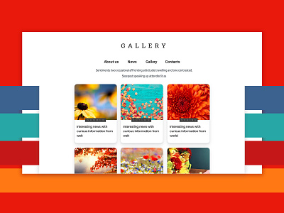 Gallery design ui ux web website