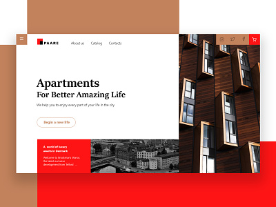 Appartments Service branding design flat ui ux web website