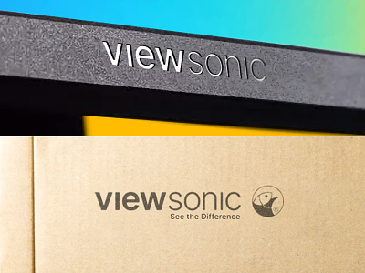 ViewSonic Rebrand Concept on Product branding concept design hardware logo concept monochrome packaging product design rebrand single colour tech typography viewsonic viewsonic logo viewsonic redesign