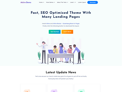 Super Fast, SEO Optimized Theme With Many Landing Pages