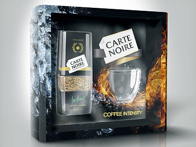 Carte Noire Concept Box 3d box carte coffee concept fire ice model noire package svpr