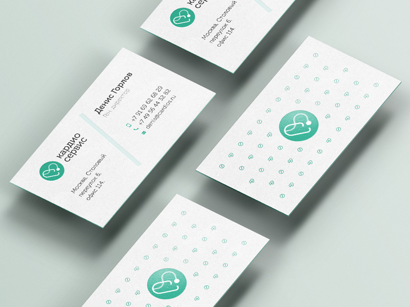 Cardio branding print bussines card style hospital doctor medicine cardio logotype logo branding