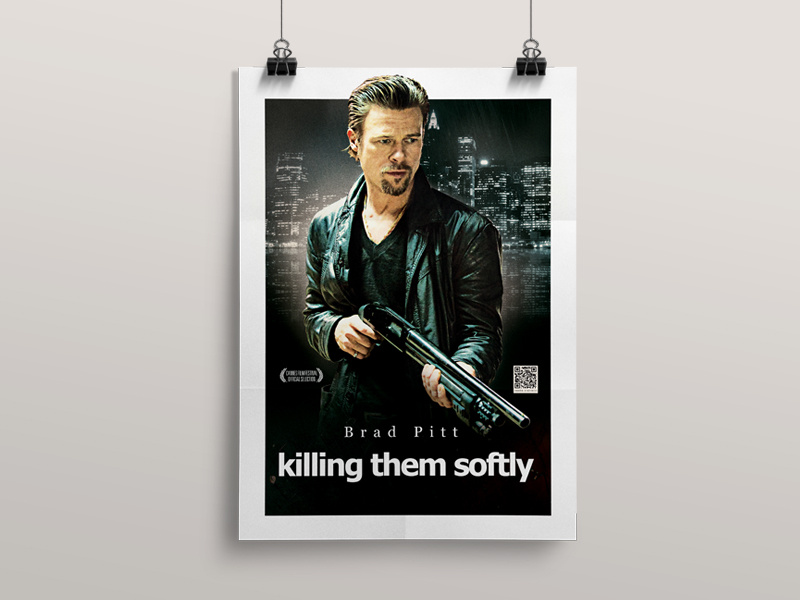 Killing Theme Softly Movie Poster dvd mafia gangsters brad pitt film movie poster