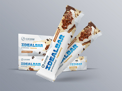 Ideal Bar Sport Nutrition Design bar chocolate design nutrition packaging protein bar snack sport sweets