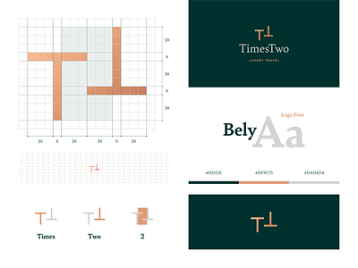 Times Two brand design brand identity branding concept expert grid guide identity branding identity design local logo logo design luxury luxury brand luxury logo times travel two visual design visual identity