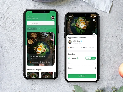 myChef - Food Recipe App app cook cookbook cooking figma food food and drink food app food delivery food order foodie guide kitchen mobile app mobile design recipe recipe book ui uiux