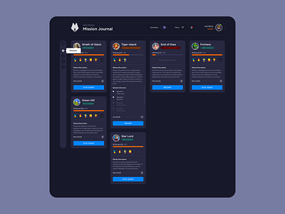 Gamer dashboard dashboard gamer dashbaord gaming sketch ui web application design