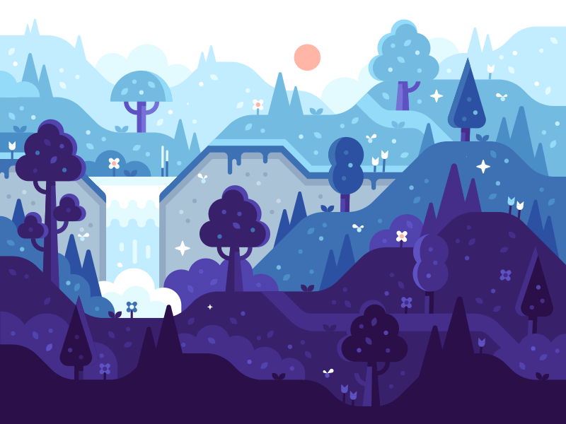 Magic Forest Animation By Dan Stack On Dribbble