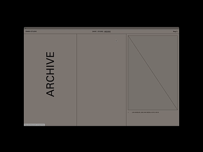 ŌMBIA STUDIO, Archive design gif grid hero home motion portfolio typography ui website