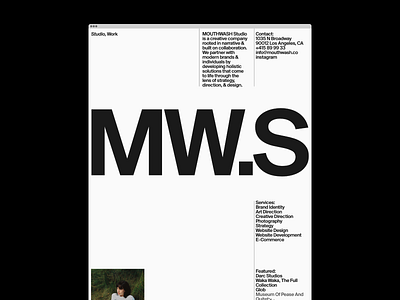 MW.S design gif grid hero home motion portfolio typography ui website