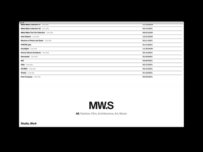 MW.S List