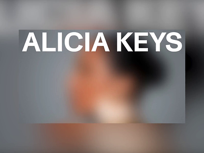 ALICA KEYS alicia keys branding design logo motion music portfolio website