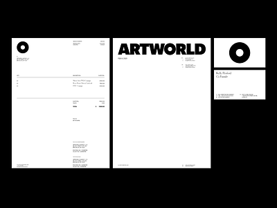 ARTWORLD, collateral branding design grid logo motion portfolio typography ui website