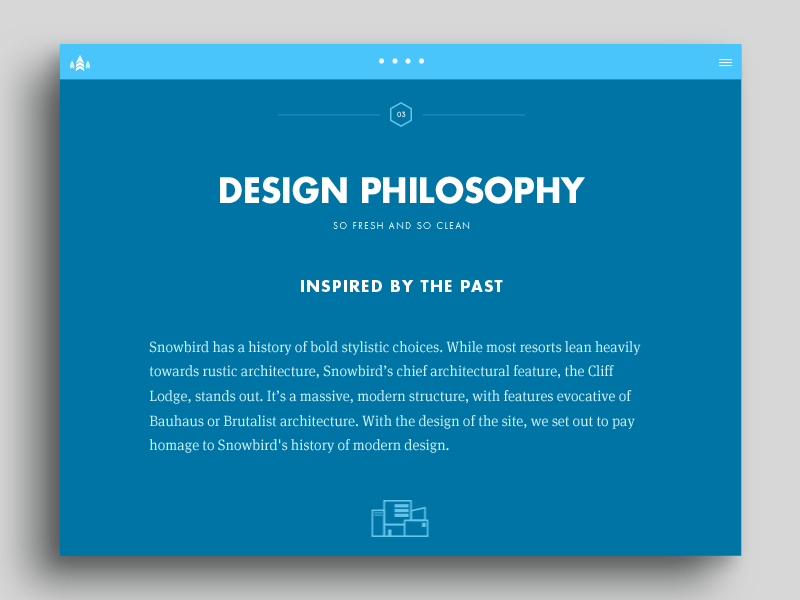 Designing for readability. case study clean design flat gif layout readability responsive transition typography ui web