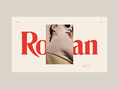 Stylist Concept design folio portfolio stylist typography ui website