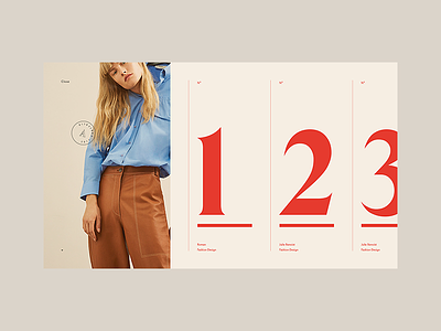 Stylist Concept — Menu design folio menu portfolio stylist typography ui website