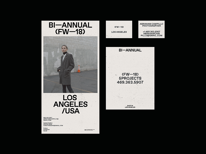 (FW—18) lookbook collection photography poster design typography