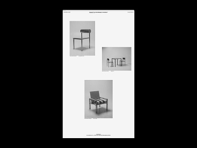 Waka Waka, Objects furniture motion typography website