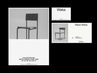 Waka Waka, Collection N01 card design furniture grid portfolio typography