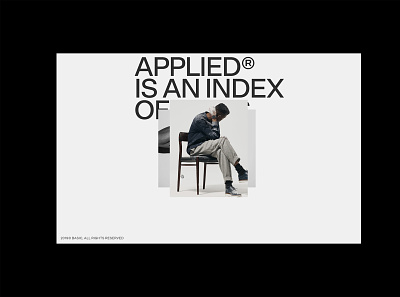 Applied, Concept design grid home layout motion portfolio typography ui ux website