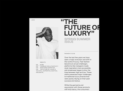 Applied, Concept article design editorial quote typography