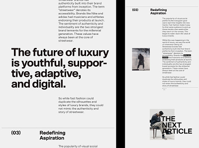 Applied Article, Concept article design editorial editorial design typography