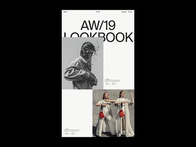 MW, Loobook design editorial lookbook typography