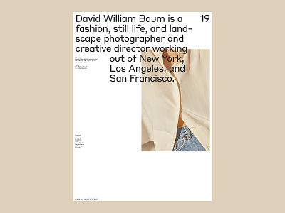 David William Baum, Info