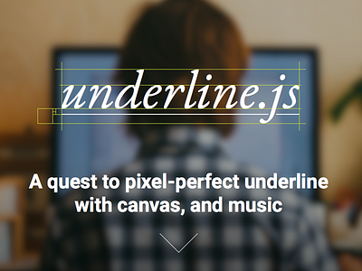 Underline.js demo page typography