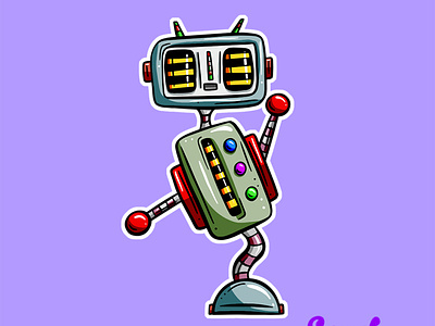 Dancing Robot Clipart Image