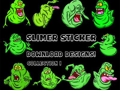 Slimer From the Real Ghostbusters Cartoon Digital Download