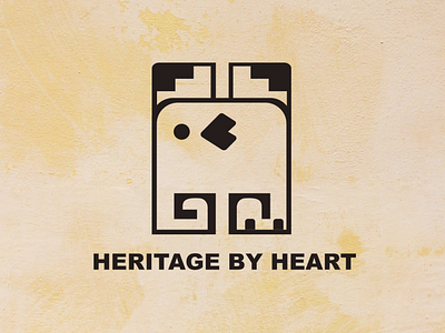 Heritage by Heart Logo Design design heritage identity identity branding illustration indian logo