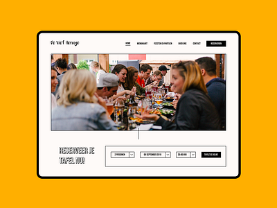 Retaurant Landing Page branding design landing page restaurant sketch typography ui ux web