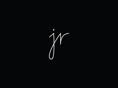 JR logo art brand brandidentity branding creative design freestyle graphic design hand crafted illustration lettering logo logo design logomark logowalla minimal minimalist simple typography vector