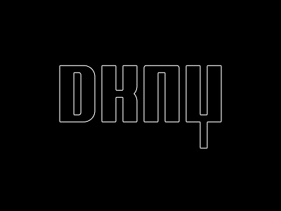 DKNY redesigned art brand branding creative design graphic design illustration india lettering logo logo design logomark logowalla minimal minimalist simple