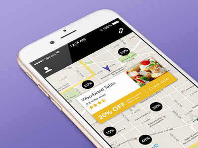 Map Discovery View app icon ios locator map offer pin restaurant
