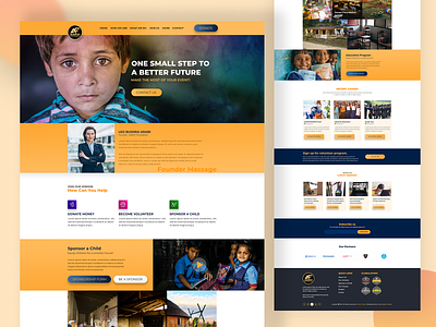 Charity Foundation Website branding charity charity website clean concept creative design foundation foundations illustration landing landing design landing page landing page design landingpage nonprofit ui web template web theme website