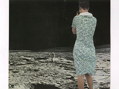 Tomorrow's Tourists, Yesterday analogue collage cut future paste surrealism vintage